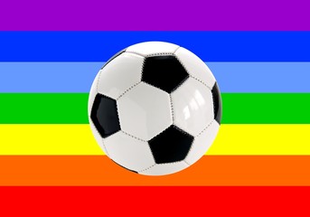 Fototapeta premium football and peace flag