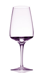 Glass of wine isolated on white background