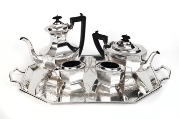 silver coffee service