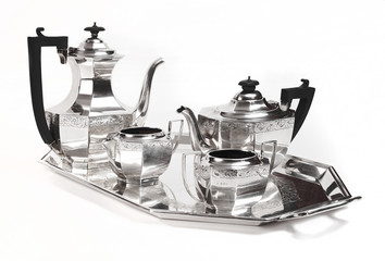 silver coffee service