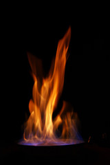 Burning fire, may be used as background
