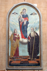 Virgin Mary, Saint Fosca and Saint Anthony the Great