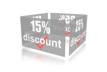 Percentage of trade discounts