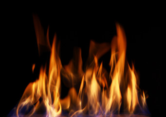 Burning fire, may be used as background