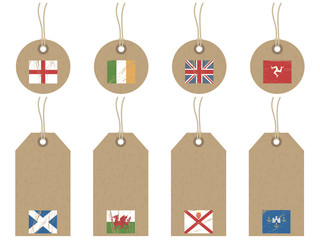 british isles flag tags