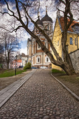 Naklejka premium View on Old city of Tallinn. Estonia