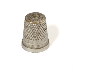 used sewing Thimble on White