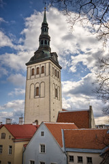 Fototapeta na wymiar View on Old city of Tallinn. Estonia