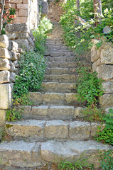 escaliers à Oppède