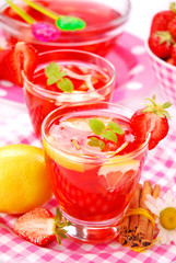 fresh strawberry and lemon compote