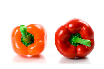 two bell peppers