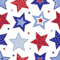 Fourth of July Stars Pattern - 23262498