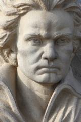 Fototapeta na wymiar Pomnik Beethovena, Martonvasarhely