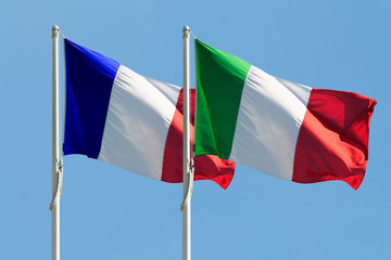 Bandiera di Italia e Francia