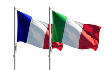 Bandiera di Francia e Italia