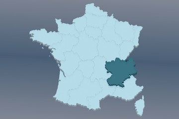 région rhône-alpes sur france 3d