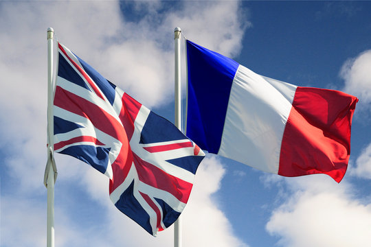 Bandiera di Francia e Inghilterra
