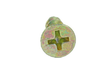 Cross screw head