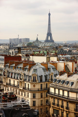 Fototapeta premium Paris cityscape with eiffel tower