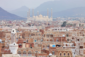 Al Saleh Mosque in Sanaa, Yemen