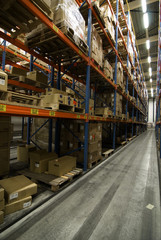 Warehouse perspective view of cargo