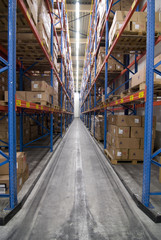 Logistics warehouse overview
