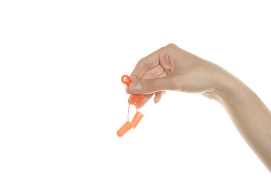 Orange Plastic Ear Plugs