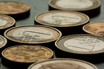 Euro coins