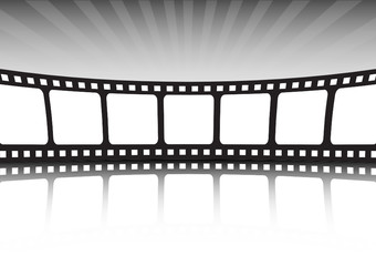 Vector cinema banner illustration