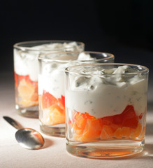 Verrines Saumon Tomate