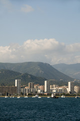 Fototapeta premium waterfront development ajaccio corsica france