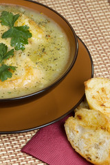 French leek soup