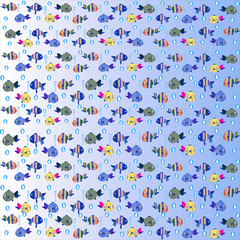 Background with fish
