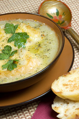 French leek soup