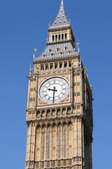 Fototapeta na wymiar Big Ben clock tower, London (UK)