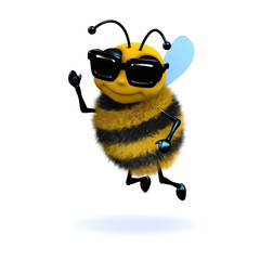 3d Honeybee wearing shades - 23271648