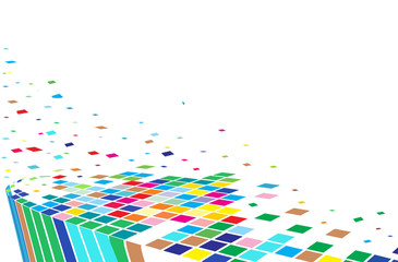 abstract mosaic vector composition