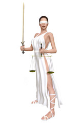Justitia Waage Schwert 3
