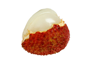 close-up of chinese fruit litchi