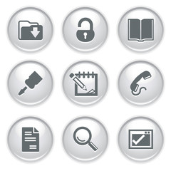 Gray web buttons 8