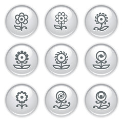 Gray web buttons 32