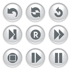 Gray web buttons 29