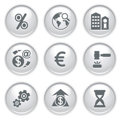 Gray web buttons 25