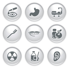 Gray web buttons 15