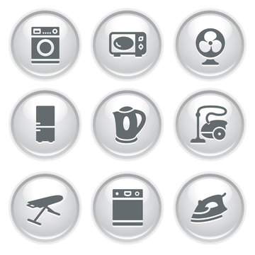 Gray web buttons 18