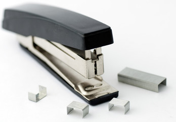 Office stapler isolated on white