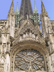 Fototapeta premium Catedral de Rouen, ciudad medieval de Normandía, Francia