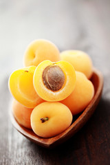 Naklejka na ściany i meble fresh apricots