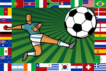 Championship South Africa soccer cup poster