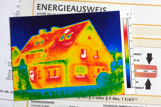 thermography of a house and Energy Performance Certificate 02